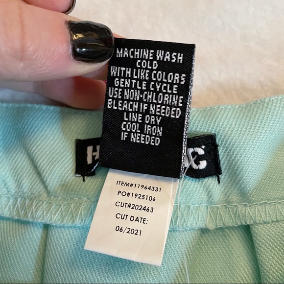 NWOT Hot Topic Mint Pleated Cheer Skirt Sz M - Picture 3 of 4